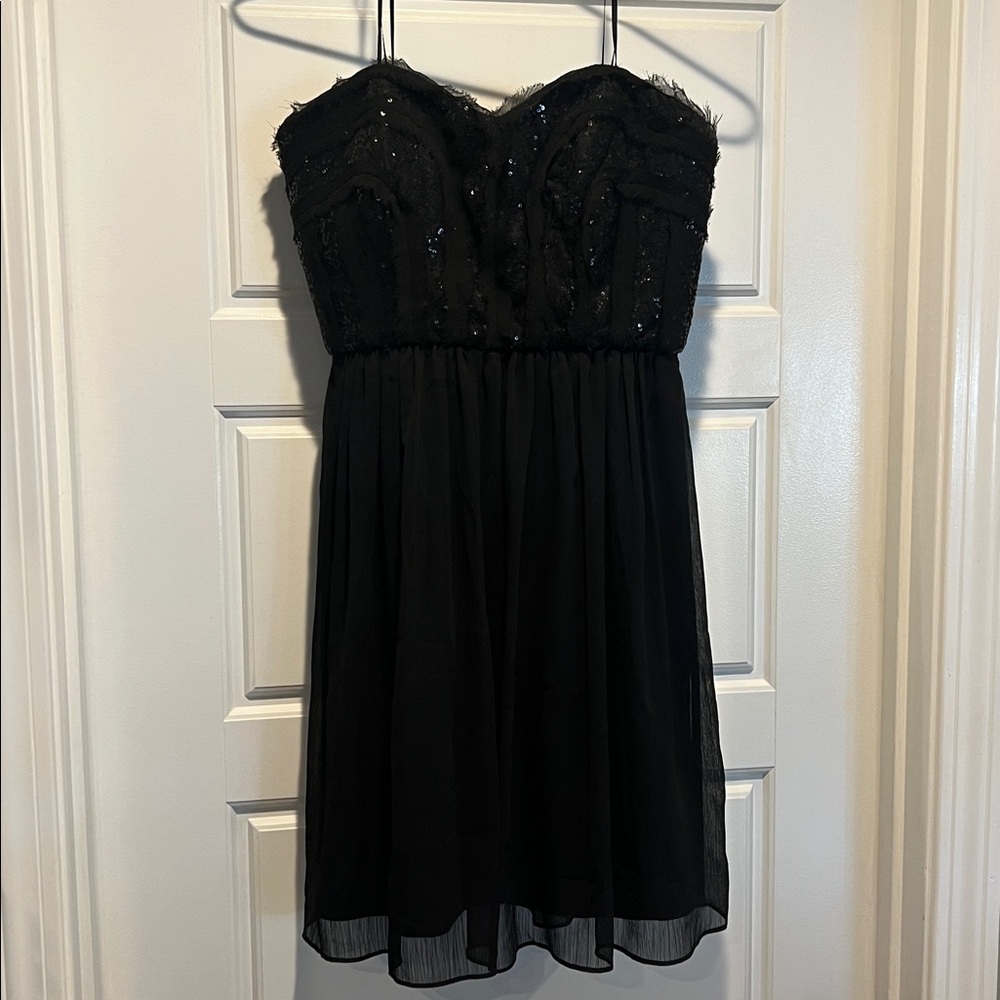 Max & Cleo Black Sequin Cocktail Dress